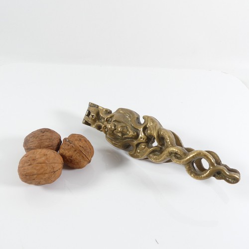 Antiker bronze nussknacker mit - antiker,